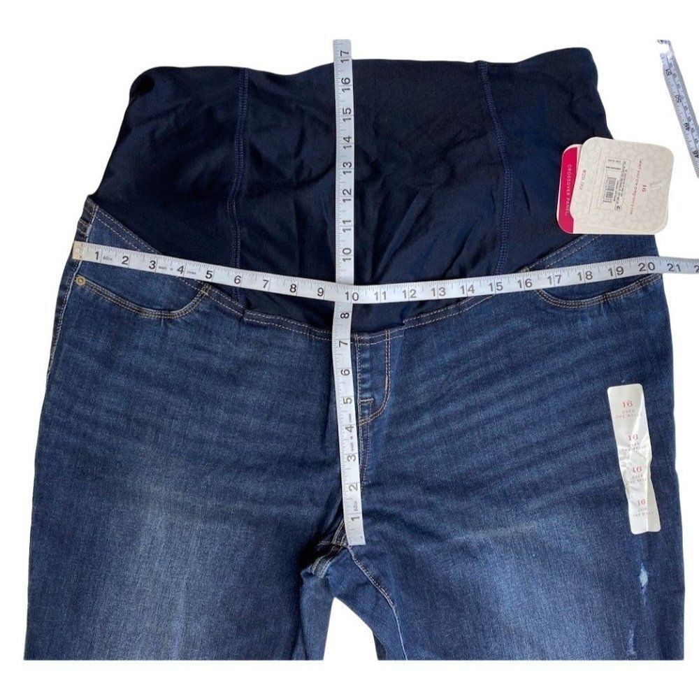 Isabel Maternity Skinny Jeans Women's 16 XL Crossover Support‎ Panel NEW - Picture 3 of 12